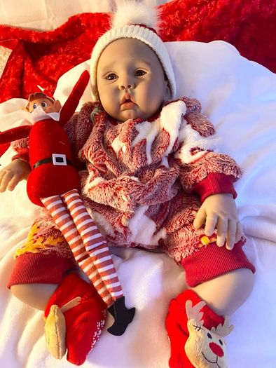 Xmas.  very cute reborn doll.  He is just beautiful