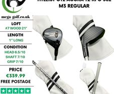 Titleist GT2 #7 Wood 21 Degree / Accra TZ RPG 362 M3 Regular