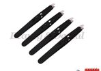 4x Professional Beauty Girls Stainless Steel Eyebrow Hair Removing Slanted Tweezers