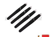 4x Professional Beauty Girls Stainless Steel Eyebrow Hair Removing Slanted Tweezers