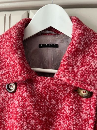 Sisley wool/moher blend coat uk12