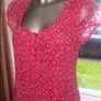 Brand new pink floral above the knee dress CREW CLOTHING Co. size UK10 EU38 Postage included Image 2