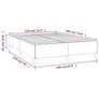 Bed Frame without Mattress Light Grey 135x190 cm Double Double Velvet Image 4