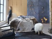Real Cow Hide Rug Black 150x170 cm
