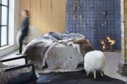 Real Cow Hide Rug Black 150x170 cm