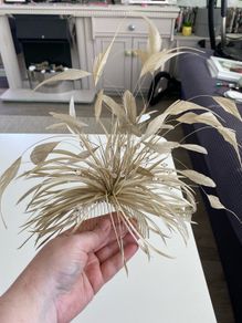 Ladies oyster embellished fascinator