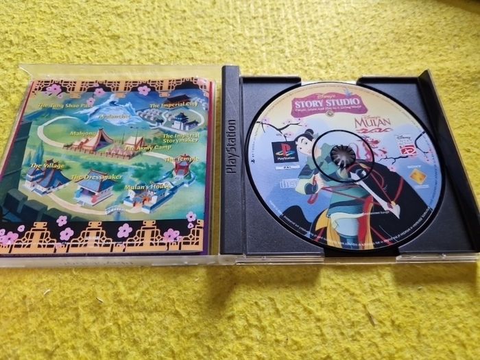 Disney Story Studio Mulan PlayStation1 Ps1 PlayStation2 Ps2 Games Original