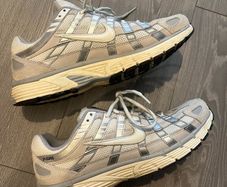 nike p-6000 beige size UK 10