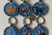 Rubber Horoscope/ Zodiac Sign Keychains