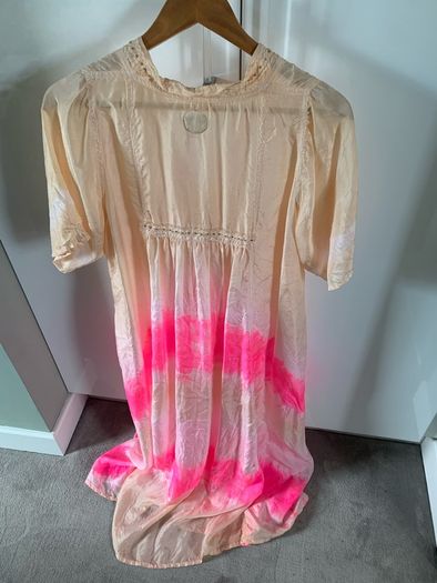 100% Silk Queso Maxi Style Dress - 2 Pockets