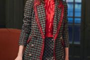 BNWT - Savida Tartan Suit Jacket UK 10