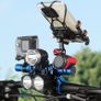 30cm Carbon Fiber Bicycle Handlebar Extended Bracket Bike Headlight Mount Bar Computer Holder Lamp Support Rack Alloy Fiber Stand Image 2