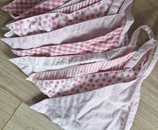 Pink cotton banner
