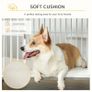 Dog Crate, Pet Cage Kennel, with Soft Cushion, Wooden Top, for Small Medium Dogs, Indoor Use, Grey Image 5