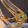 Vintage Heavy Art Glass Chicken Bowl Image 3