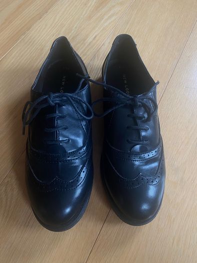 Black brogue shoes