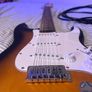 squire by fender debut Stratocaster in 2 tone sun burst with fender amp Image 3