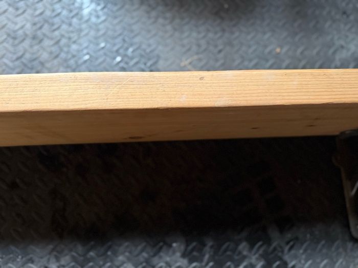 2 Rustic wooden wall shelves