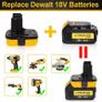 Battery Adapter DCA1820 for Dewalt 18V Tools Convert Dewalt 20V Lithium Battery for DC9096 DE9098 DE9096 with USB Image 3