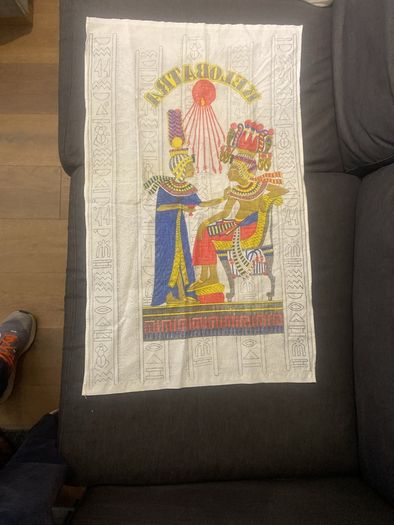 Egyptian cloth print