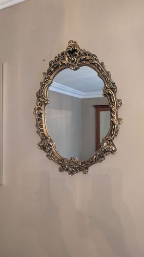 Ornate Vintage Style Gold Wall Mirror