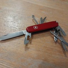Victorinox Super Tinker (Genuine Swiss Army Knife). Camping accessory, utility knife, outdoors.