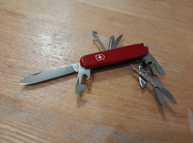 Victorinox Super Tinker (Genuine Swiss Army Knife). Camping accessory, utility knife, outdoors.