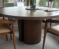 Walnut Round Dining table
