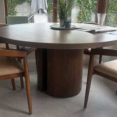 Walnut Round Dining table