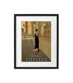 Framed Movie Print Audrey Hepburn Breakfast at Tiffany's (1961) 40 x 50 cm