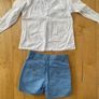 Linen shorts and shirt age 2-3 Neck and Neck Image 7