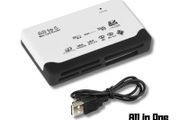 USB 2.0 Memory Card Reader Multi Slot SD MicroSD CF MS Adapter