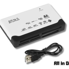 USB 2.0 Memory Card Reader Multi Slot SD MicroSD CF MS Adapter