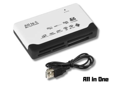 USB 2.0 Memory Card Reader Multi Slot SD MicroSD CF MS Adapter