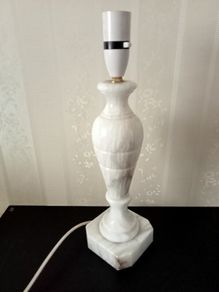 Vintage White Onyx Table Lamp
