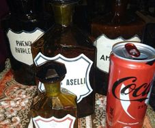Rare large Antique apothecary bottles