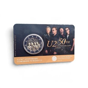 2 Euro 2026 Ireland "U2" coincard