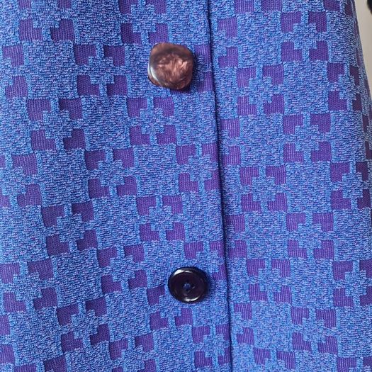 Vintage 1970s 1960s hippie psychedelic purple blue maxi coat with hood Made in Ireland Irish design whimsygoth