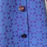 Vintage 1970s 1960s hippie psychedelic purple blue maxi coat with hood Made in Ireland Irish design whimsygoth Image 10