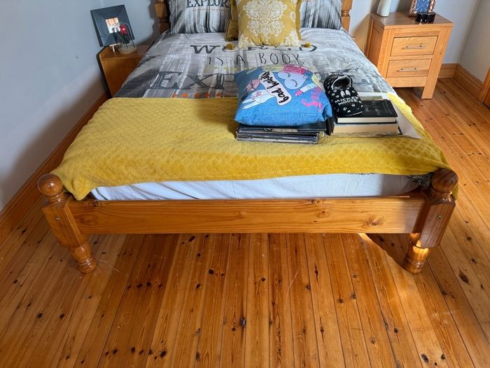Double Bed Frame with Mattress