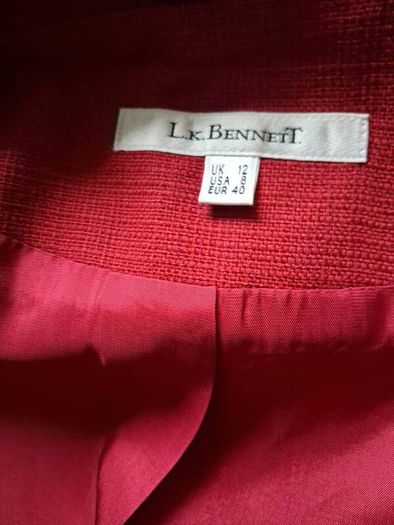LK Bennett Short Cherry Red Jacket 12