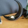 Crescent Moon Decoration With Elliptical Plant Pot Image 8