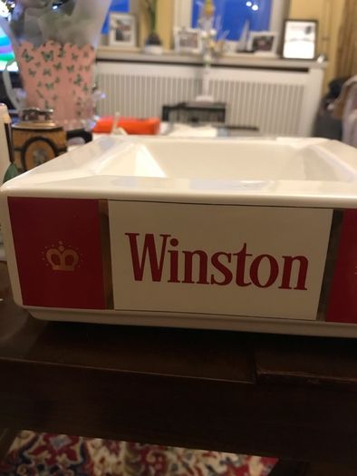 Large Rare Vintage Winston Ashtray