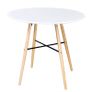 Dining Table MDF Round White Image 4