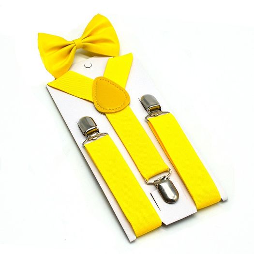 Kids Suspenders with Bow Tie