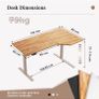 L-shaped Height Adjustable Desk, 140 x (60-80 cm), Electric Standing Desk Image 2