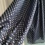 M&S navy layered high neck polka dot blouse Sz 16 Image 3
