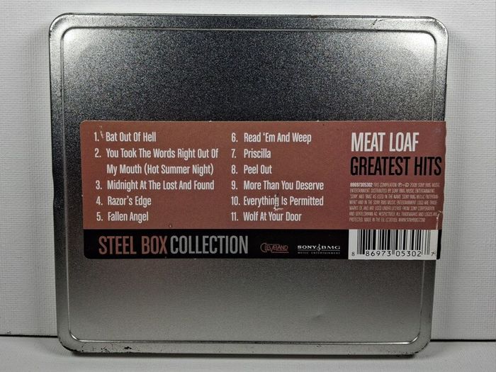 Meatloaf greatest hits metal tin cd