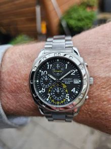 Watch Seiko Chronograph.