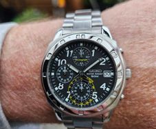 Watch Seiko Chronograph.